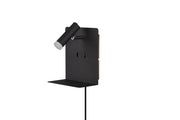 Applique da Interno a LED in Metallo Nero Opaco