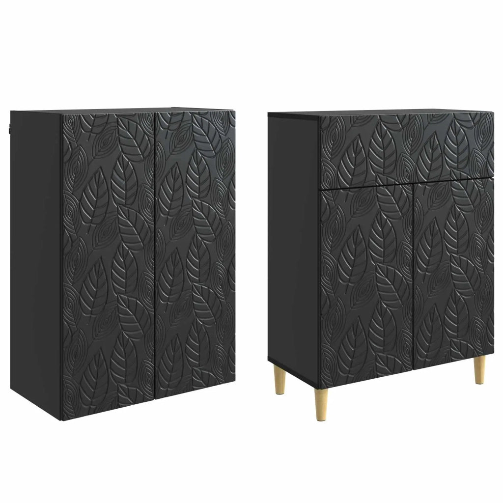 Set di armadi 2 pz Nero Legno ingegnerizzato 3416746