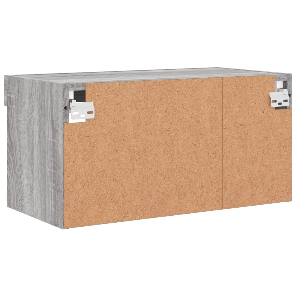Mobile Porta TV con Luci LED Grigio Sonoma 60x30x30 cm 837137