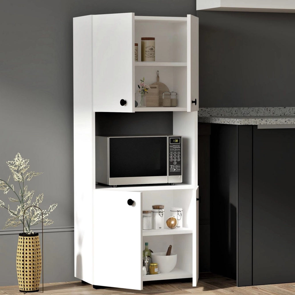 Madia Sestu, Credenza 2 Ripiani, 60x31x140h cm Bianco