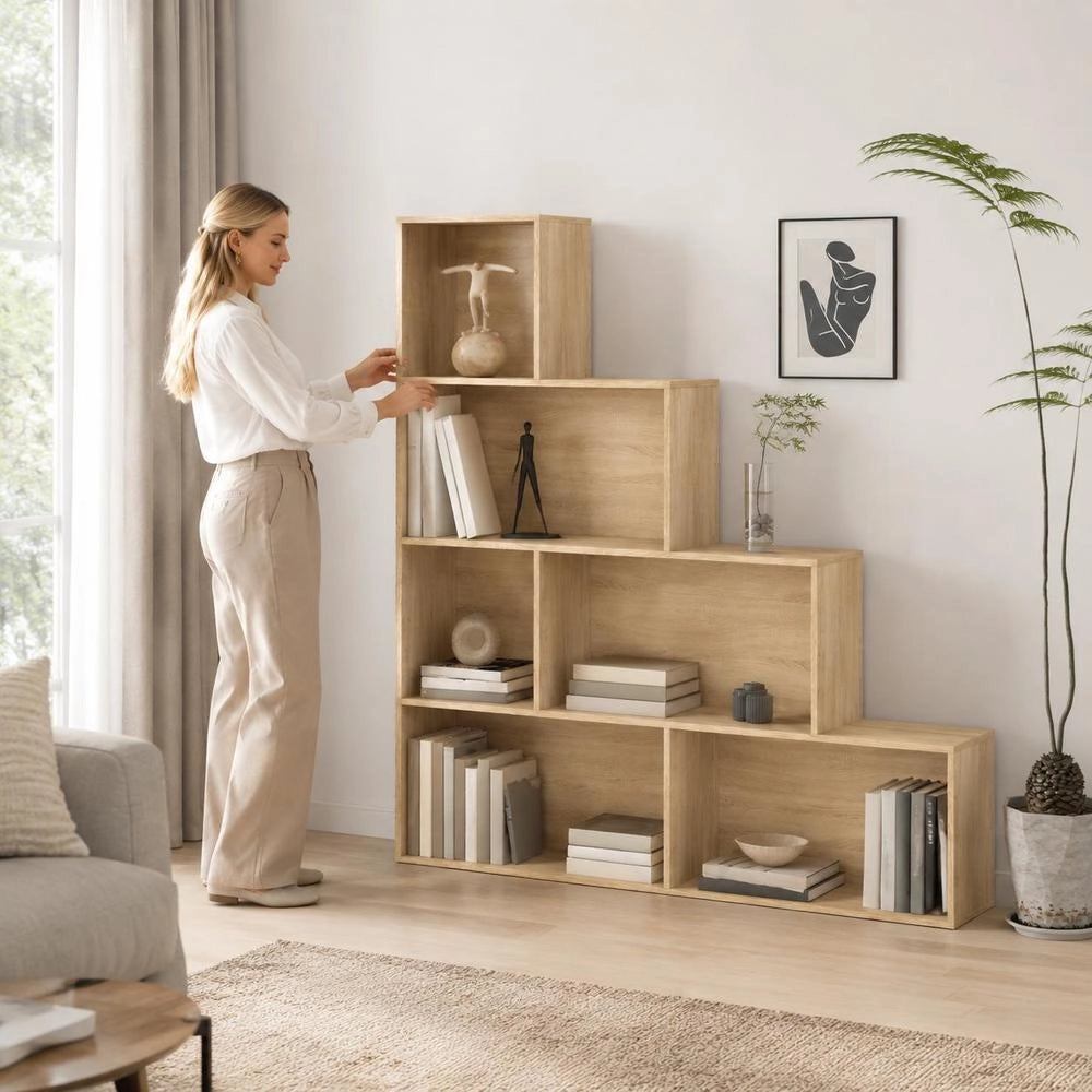 Bookshelf/room Divider Sonoma Oak 155x24x160 Cm Engineered Wood