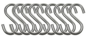 Set 9 Pz Ganci In Metallo A Forma Di "S"