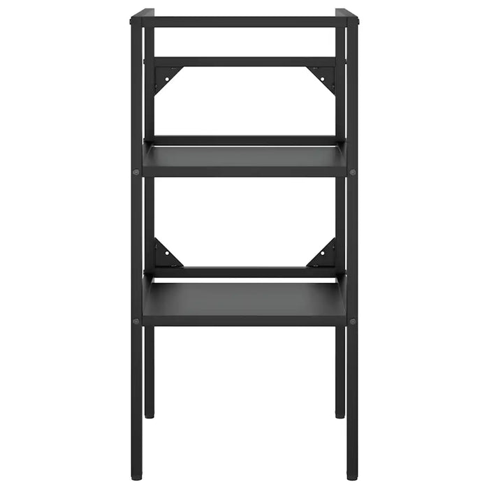 Struttura per Lavabo da Bagno Nera 40x38x83 cm in Ferro 338487