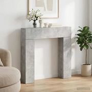 Cornice per camino Grigio Cemento 102 x 18 x 100,5 cm 8006601