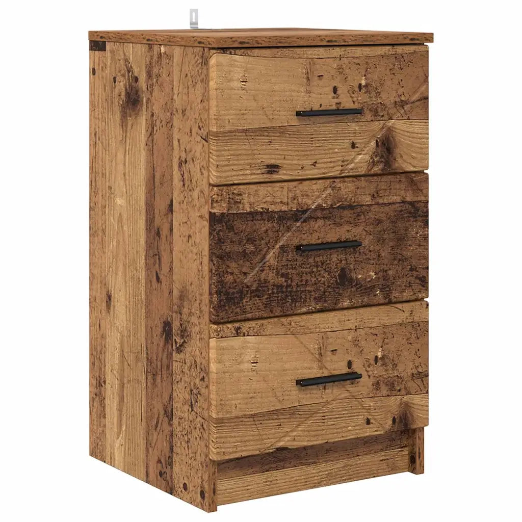 Armadio da Notte con cassetto Legno vecchio 38 x 38 x 66 cm 883382