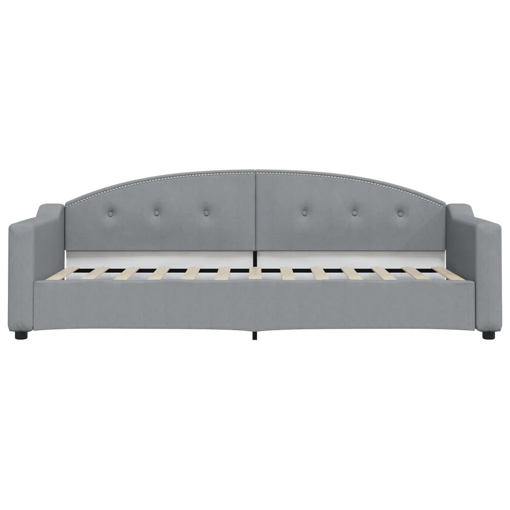 Divano letto | Sof¨¤ letto | Letto singolo Estraibile Grigio Chiaro 90x190 Tessuto