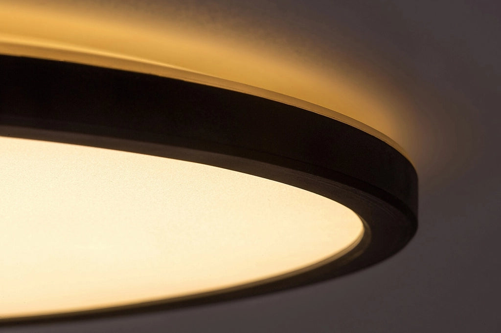 Plafoniera LED incasso tonda 42cm 22W nera Rabalux