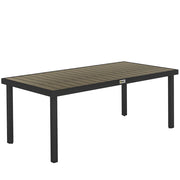 Tavolo da giardino per 8 persone; tavolo da esterno; tavolo da salotto; impermeabile; 190 x 90 x 74 cm; legno naturale