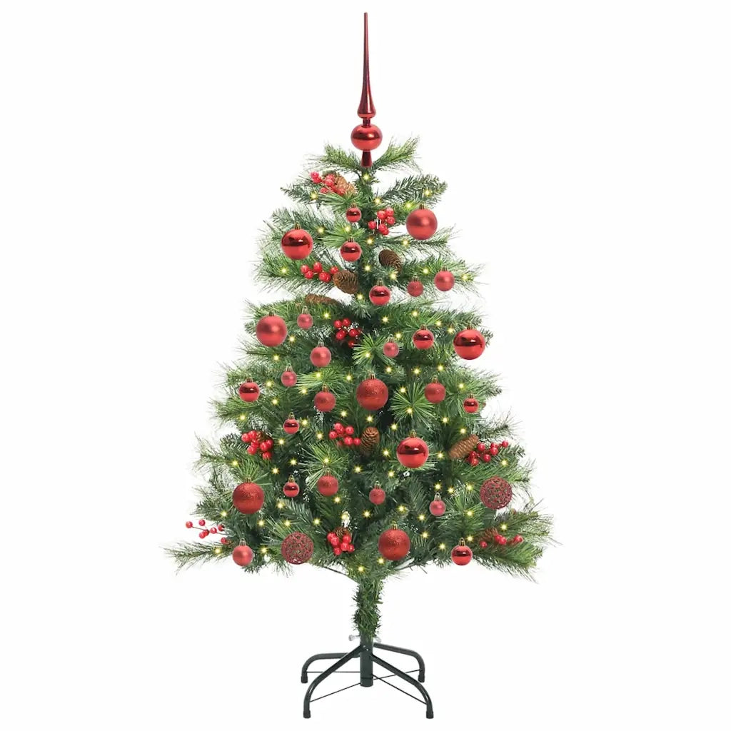Albero di Natale | Decorazioni natalizie artificiale Verde 150 cm PVC e Metallo
