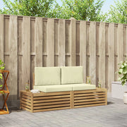 Set di divani da esterno Bianco 182,5 x 63 x 73 cm Poliestere 3392455