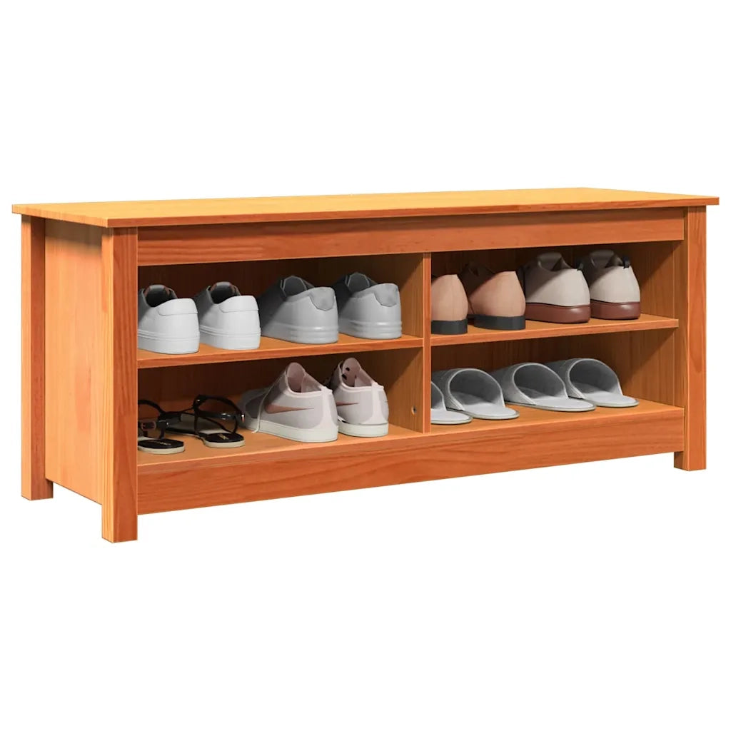 Panchina con contenitore Marrone cerato 110 x 38 x 45,5 cm CFW3654259