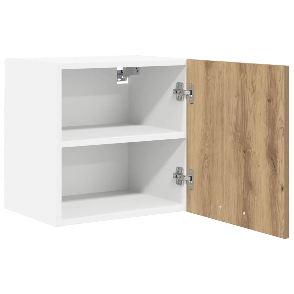 Armadio pensile Rovere Artigiano e Bianco 40 x 31 x 40 cm 884144