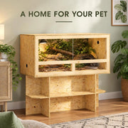 Terrarium Brown 40 X 40 X 40 Cm OSB