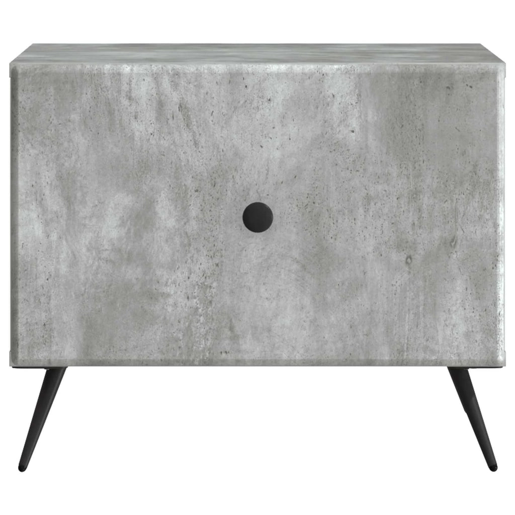 Tavolino da salotto con cassetto Grigio Cemento 49 x 50 x 40 cm