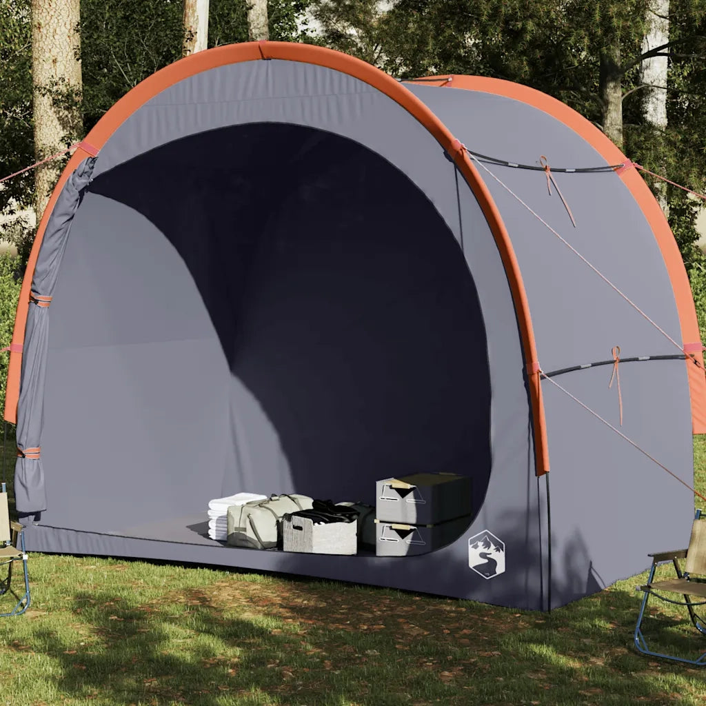 Tenda Portaoggetti Grigio e Arancione Impermeabile 94642