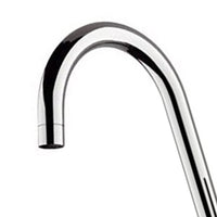 Rubinetto per lavello cucina con canna alta a u girevole - serie vanity