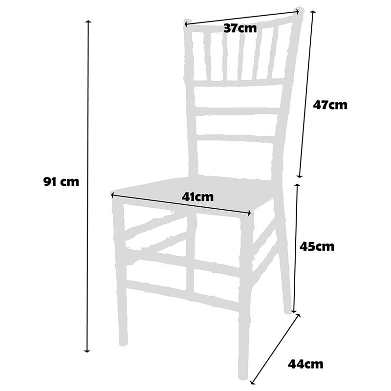 Sedia Chiavarina Oro Lucido in Resina