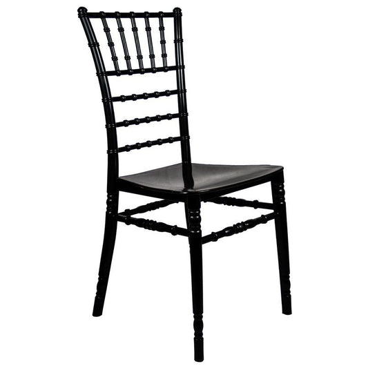 Sedia Chiavarina Nera Lucida in resina