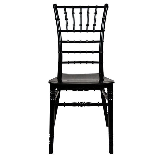 Sedia Chiavarina Nera Lucida in resina