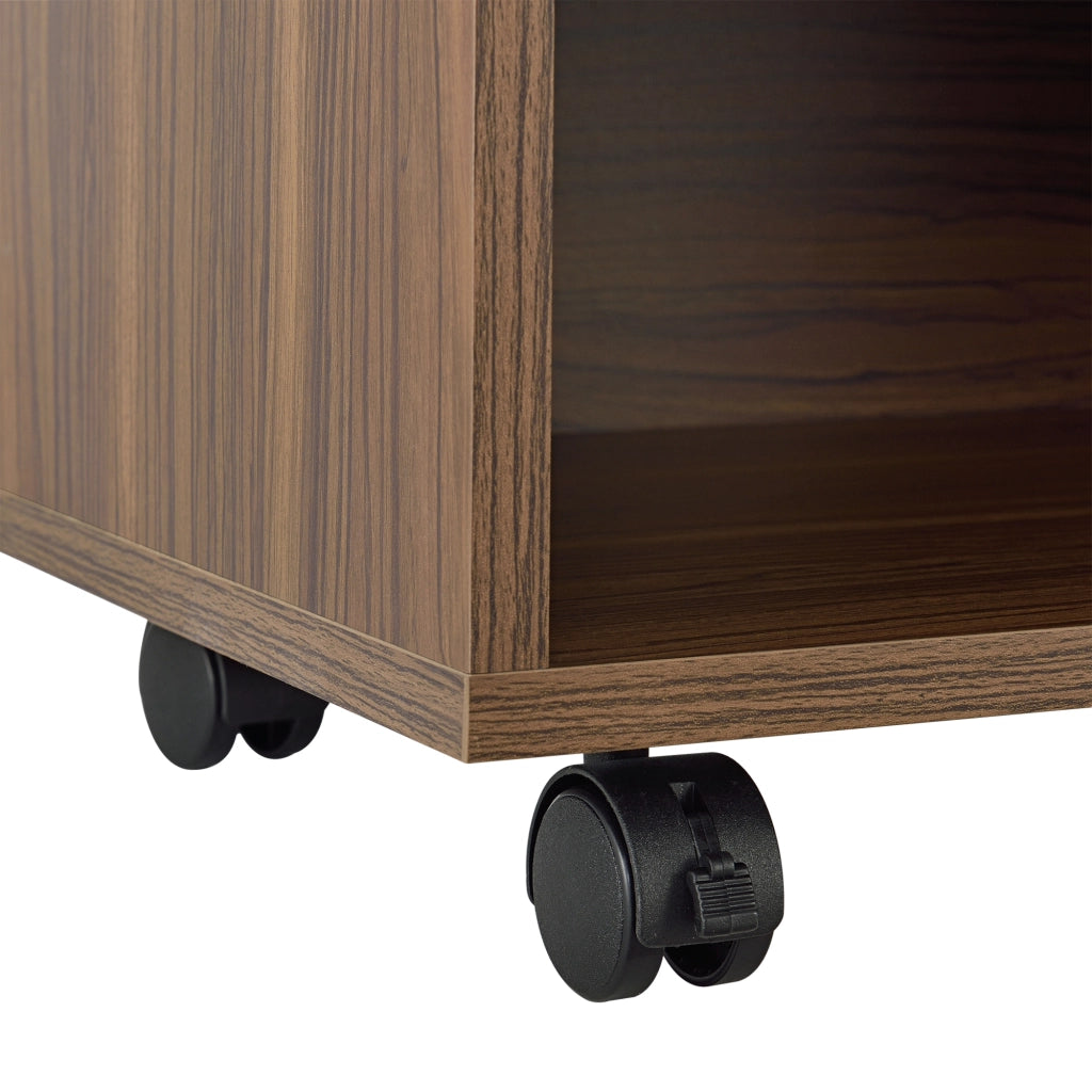 Mobile da Soggiorno Gränne a 4 Scomparti - Color Legno Scuro [en.casa]