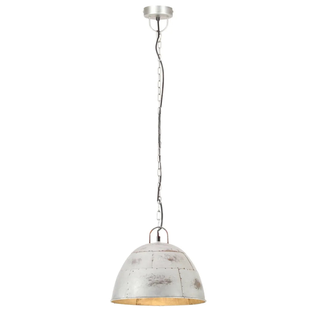 Lampada a Sospensione Vintage 25 W Argento Rotonda 31 cm E27 CFW1228688