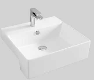 Lavabo semincasso 1 foro QUADRO 50 Art ceram