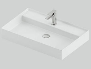 Lavabo sospeso/appoggio 1foro 75x48 bianco Scalino-Art ceram