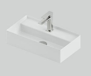 Lavabo sospeso/appoggio 50x27 bianco lucido Scalino-Art ceram