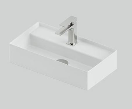 Lavabo sospeso/appoggio 50x27 bianco lucido Scalino-Art ceram