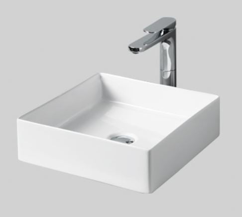 Lavabo appoggio 38x38 bianco lucido Scalino-Art ceram