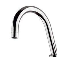 Rubinetto per cucina con bocca alta girevole, modello corto - serie vanity