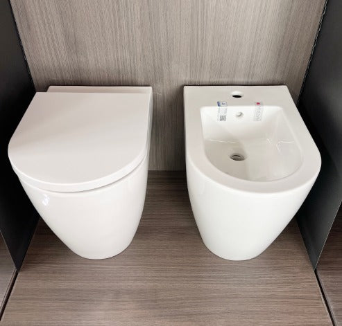 Vaso filomuro - Futura - Hatria Colori Hatria Sanitari: Cenere Opaco