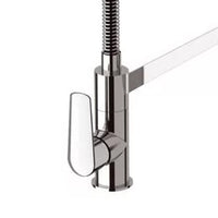 Miscelatore per lavello cucina di design con doccetta estraibile, serie vanity