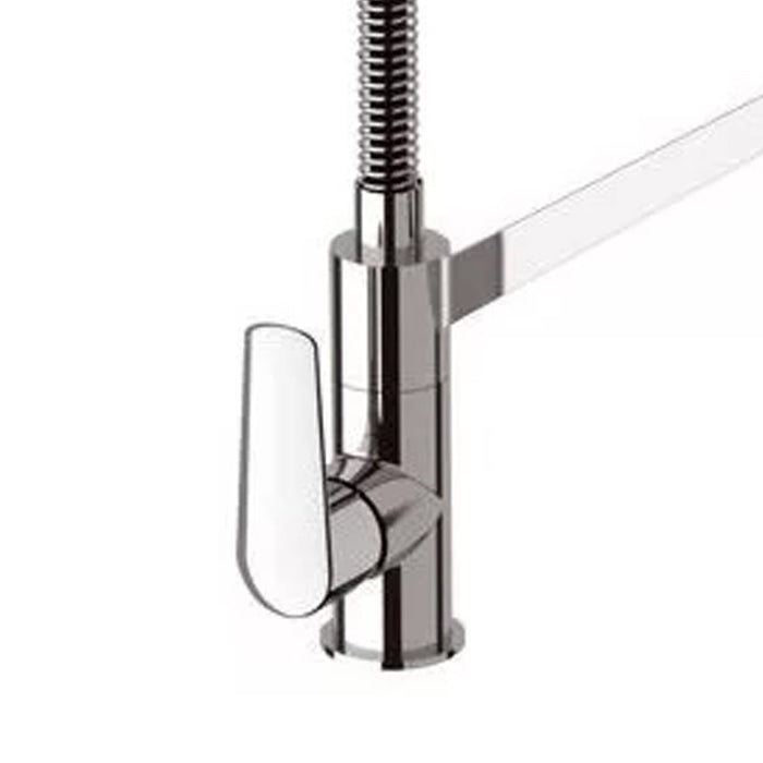 Miscelatore per lavello cucina di design con doccetta estraibile, serie vanity