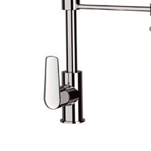 Rubinetto cucina con doccetta sganciabile ed orientabile a due funzioni serie vanity