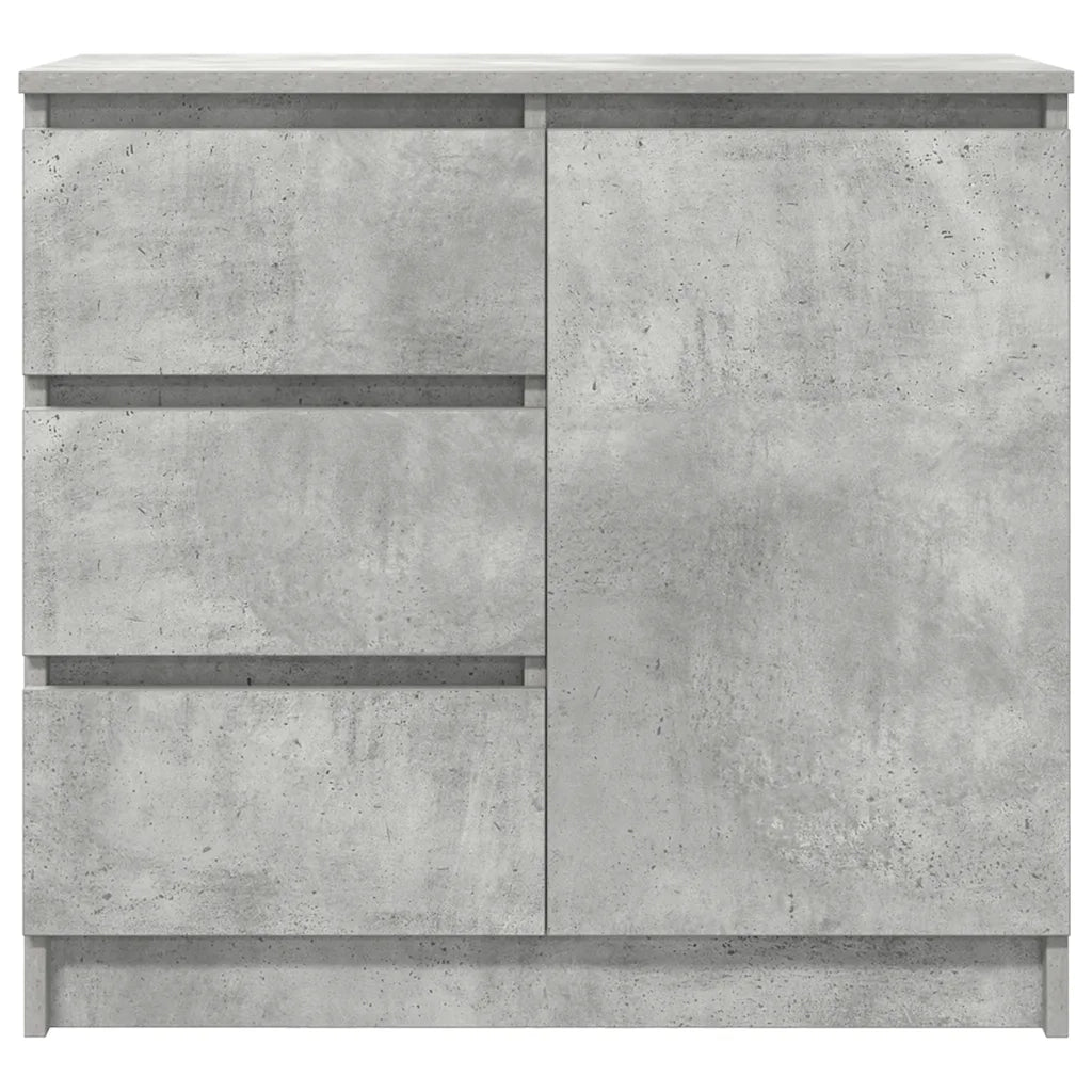 Credenza | Madia | Buffet da pranzo | Armadio da pranzo con Cassetto Grigio Cemento 71x35x65 cm in Truciolato