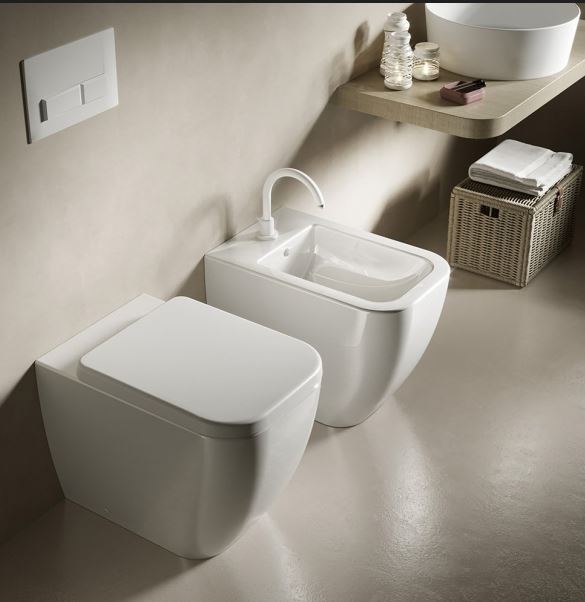 Vaso terra filomuro bianco della serie Bianca - Hatria