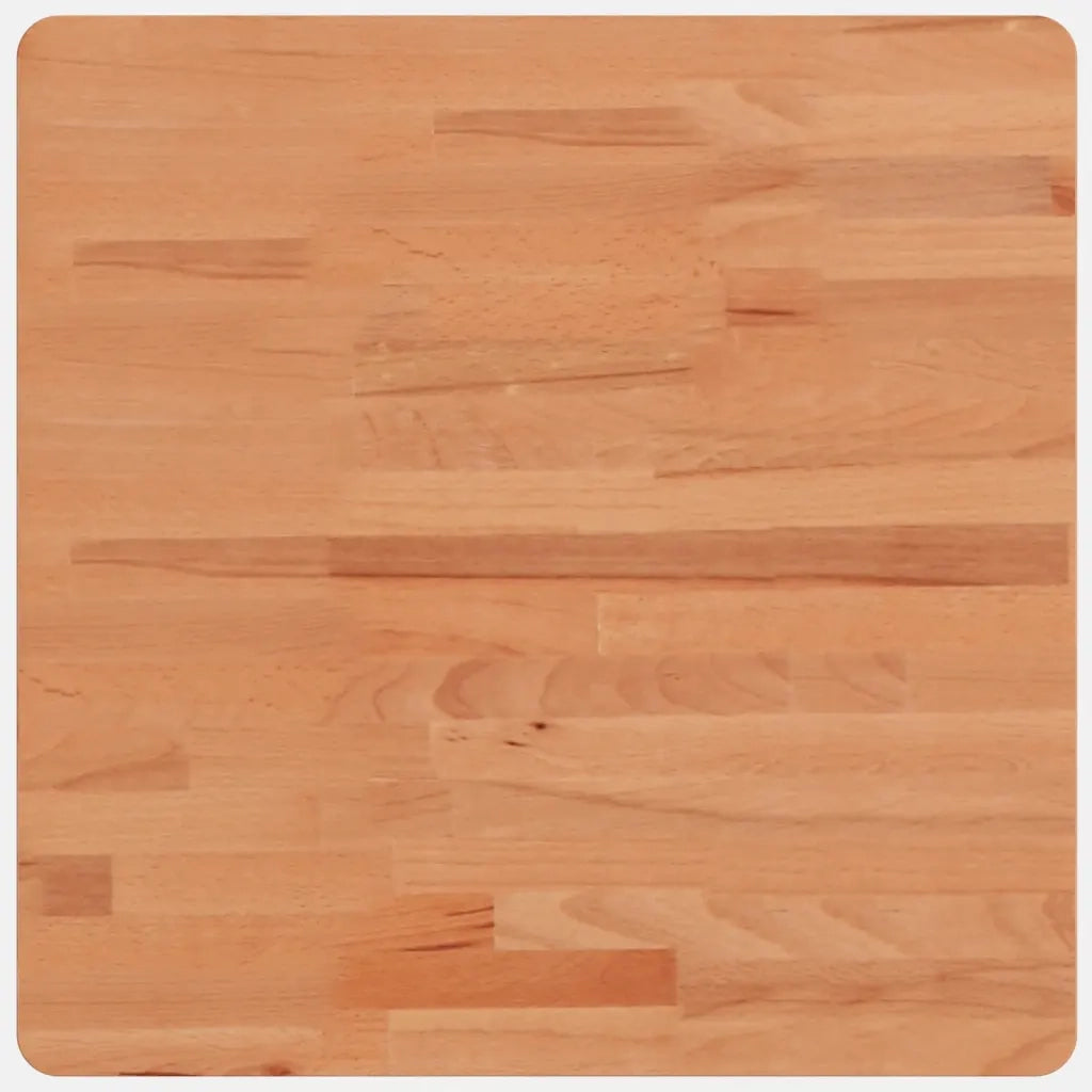 Piano per Tavolo | Superficie Tavolo | Piano Scrivania 50x50x2,5 cm Quadrato Legno Massello di Faggio