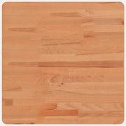Piano per Tavolo | Superficie Tavolo | Piano Scrivania 50x50x2,5 cm Quadrato Legno Massello di Faggio