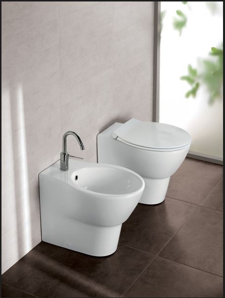 Coprivaso bianco a sgancio frizionato Serie Nido - Hatria