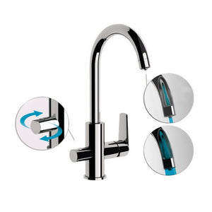 Rubinetto lavello cucina a tre vie di ingresso - serie vanity