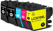 Inchiostre per Stampante 5-Pack - Alta Qualità - Compatibile con LC3217/LC3219XL - Per Stampanti MFC-J5330DW/MFC-J6530DW/MFC-J6930DW - Sostituzione affidabile - Inchiostro per Stampante