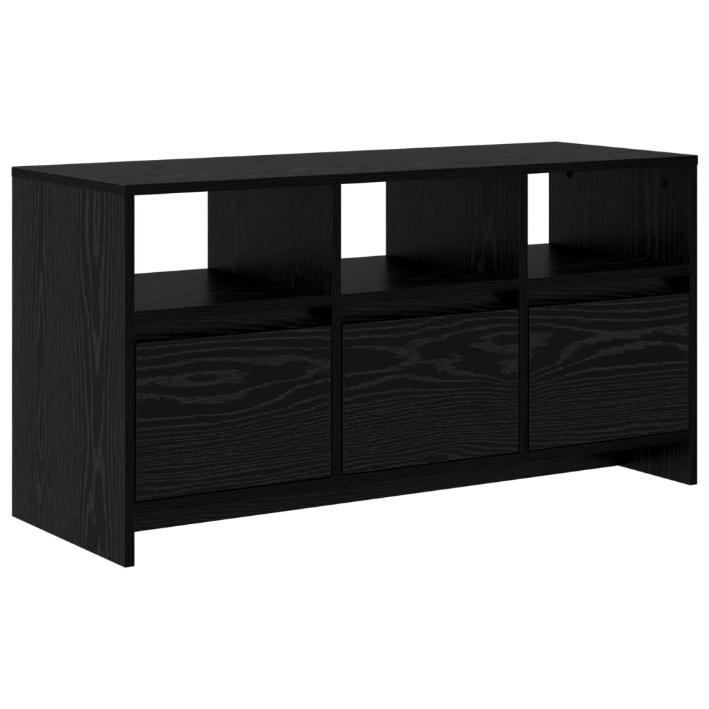 Mobile TV 102 x 37,5 x 52,5 cm Rovere Nero Legno ingegnerizzato 8017360