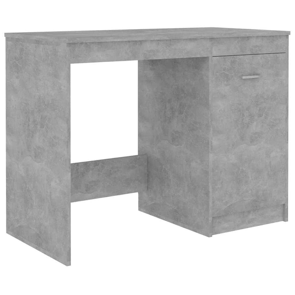 Scrivania tavolo postazione di lavoro mobile per computer studio 140 x 50 x 76 cm legno ingegnerizzato grigio 02_0023844
