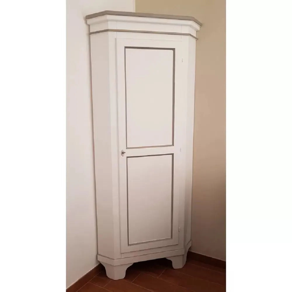 Mobile angolo cantonale classico in legno 1 porta grezzo l.58x58x83 h.198 (808) - Mobili 2G