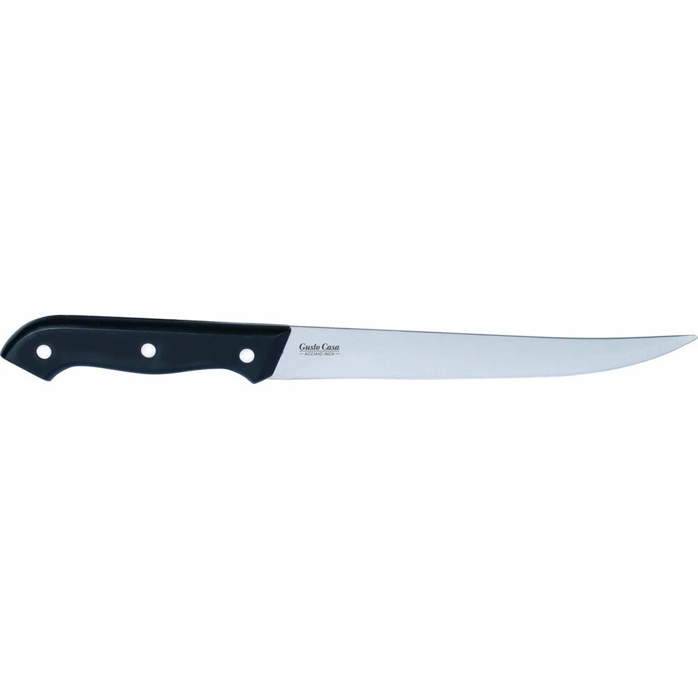 Trade Shop - Set Ceppo Coltelli In Acciaio Inox Da Cucina 8 Pezzi Con Stand Portacoltelli In Legno -