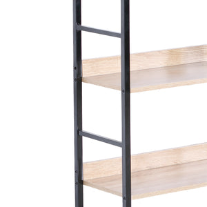 Tucson  - libreria in legno e metallo a 4 ripiani 60x27,6x126 cm