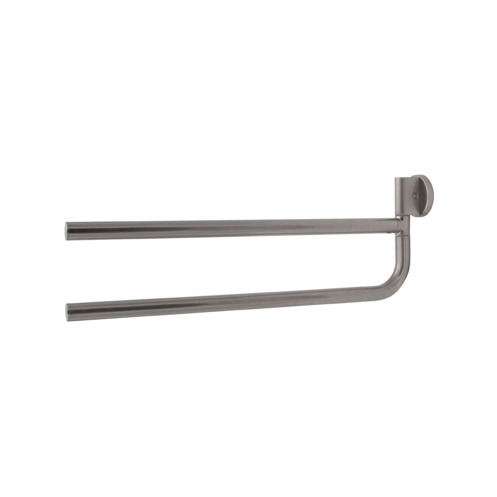 Portasalviette doppio a snodo serie One - Inda Finitura:: Nickel Spazzolato