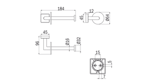 Portarotolo - serie Forum Quadra - Inda