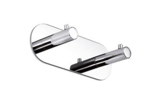 Appendiabiti doppio  serie Gealuna - Inda Finitura:: Acciao Inox Spazzolato